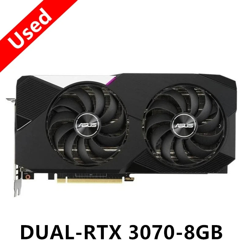 USED TUF RTX 3070 8GB GPU RTX 3070Ti 8GB Video Card GTX3070 Ti RTX3070Ti Gaming Nvidia Turbo Graphics Cards PC Computers Game