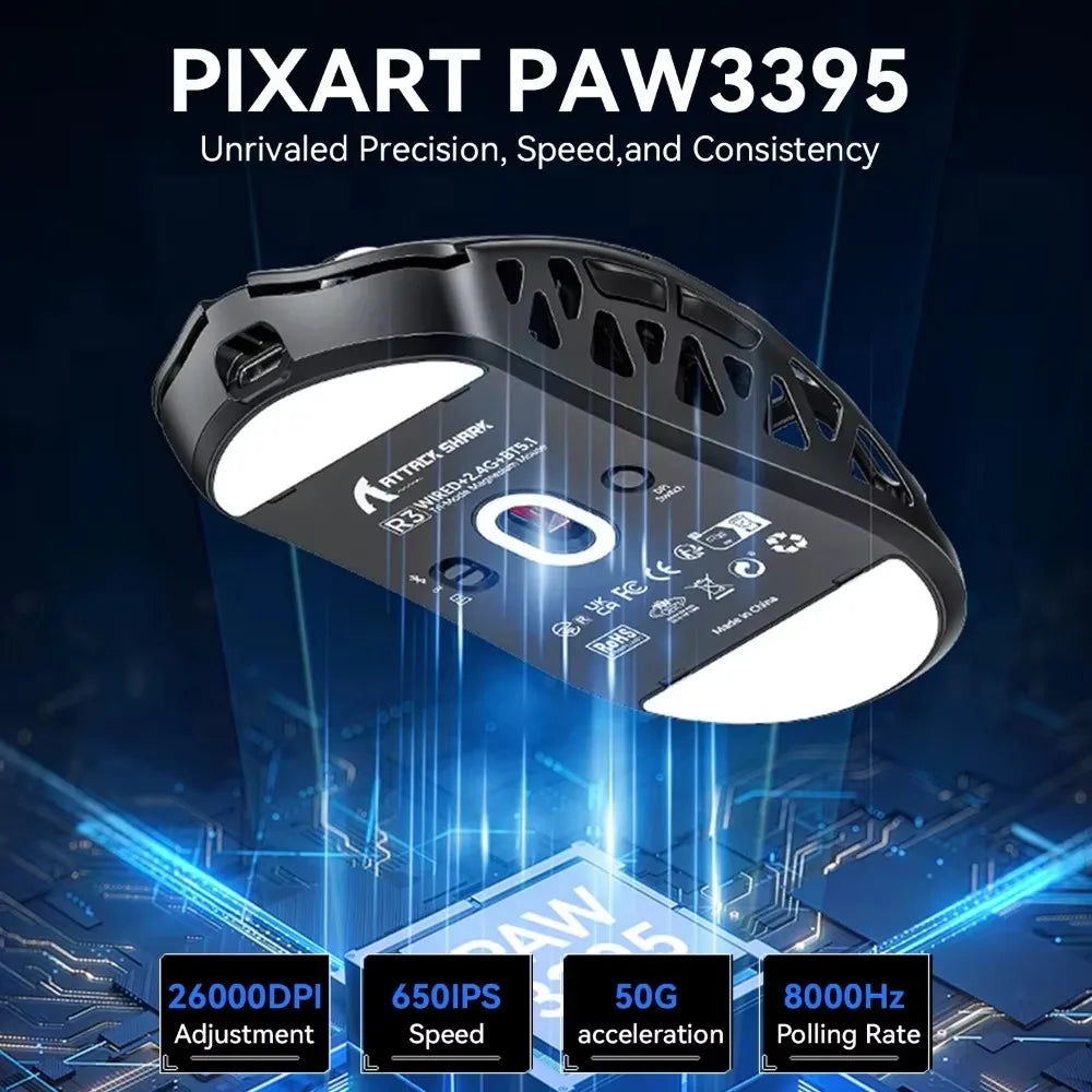 Attack Shark R3 Wireless Gaming Mouse Sensor 26000 DPI