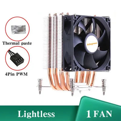 X99 CPU Processor Cooler 4PIN Quiet Ventilador 6 Heat Pipes 2011 1700 CPU Cooling Fan for Intel LGA 1150 1151 1155 X79 AM4 AM3