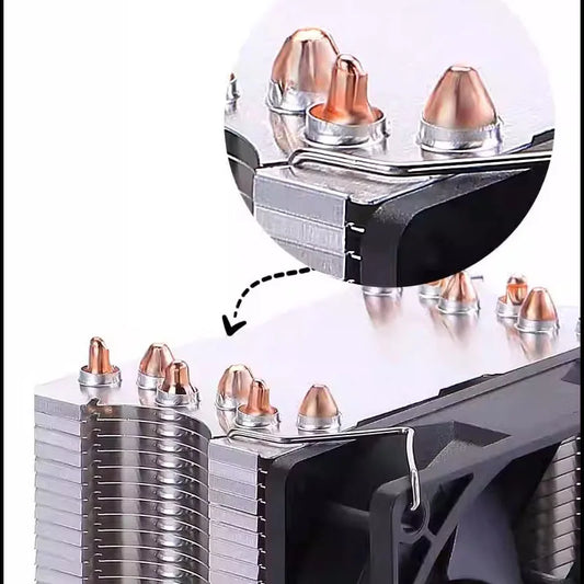 X99 CPU Processor Cooler 4PIN Quiet Ventilador 6 Heat Pipes 2011 1700 CPU Cooling Fan for Intel LGA 1150 1151 1155 X79 AM4 AM3