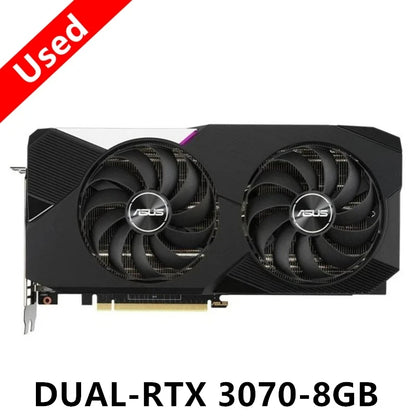 USED TUF RTX 3070 8GB GPU RTX 3070Ti 8GB Video Card GTX3070 Ti RTX3070Ti Gaming Nvidia Turbo Graphics Cards PC Computers Game