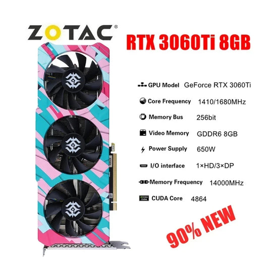 2024 GeForce RTX 3060 Ti 8GD6 X-GAMING GDDR6